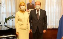Irina Vlah întrevedere cu ambasadorul rus în Republica Moldova Oleg Vasnețov