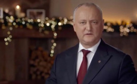 Dodon a venit cu un mesaj de felicitare în Ajun de Anul Nou