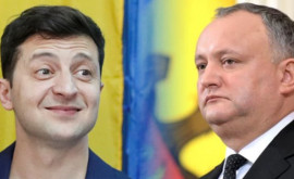 Dodon a vorbit cu Zelenski