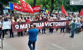 Перед зданием парламента протестуют против намерений отмены Дня Победы 9 мая