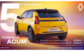 Noul Renault 5 ETech 100 electric este deja disponibil