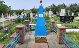 În Moldova a fost amenajat un monument pe mormîntul unui pilot necunoscut 