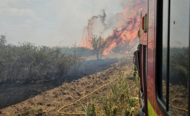 Incendiul de la Cahul încă nu a fost stins 