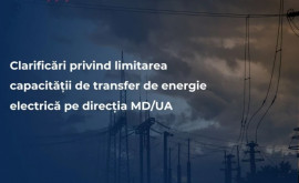 Moldelectrica informează despre limitarea capacității de transfer a energiei electrice 