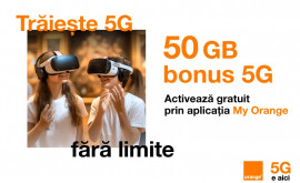 Orange Moldova предоставляет всем своим абонентам суперподарок 50 GB бонус 5G в сети с самым большим покрытием в стране