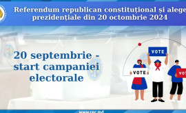 Începe campania electorală pentru referendumul și alegerile pentru funcția de Președinte al Republicii Moldova 