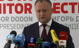 Igor Dodon iese azi la raport VIDEO