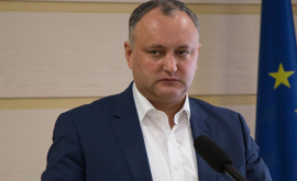 Dodon cere mobilizarea tuturor forțelor politice după mesajul lui Plahotniuc