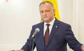 Dodon despre pericolele pentru securitatea Republicii Moldova