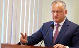 Dodon a prezentat raportul de activitate după un an și jumătate de mandat