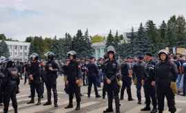 Протест в Унгенах город наводнили десятки полицейских 