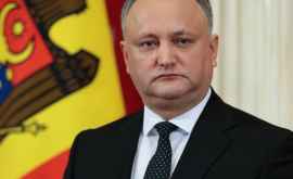 Igor Dodon la felicitat pe Klaus Iohannis