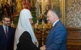 Dodon sa întîlnit cu Patriarhul Kirill