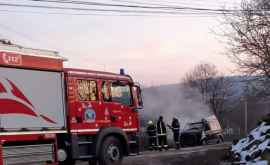 В Сороках выгорела машина скорой помощи