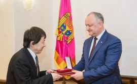 Dodon pledează pentru dezvoltarea cooperării cu Japonia 