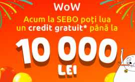 Acum primul credit gratuit de la SEBO e până la 10000 lei 