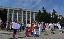 Încă un protest a avut loc astăzi în centrul capitalei VIDEO