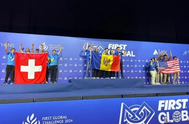 Echipa națională de robotică a cucerit două medalii de aur la olimpiada mondială FIRST Global Challenge